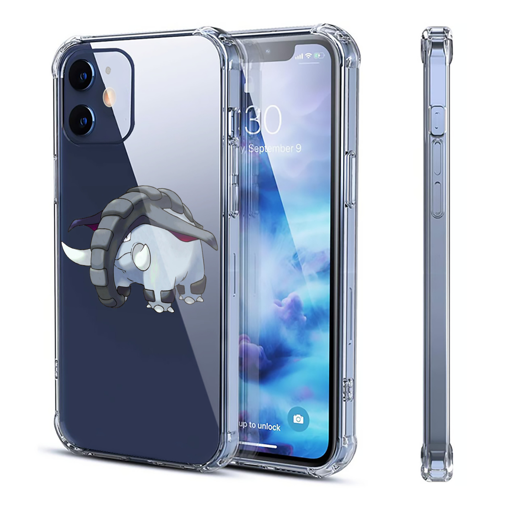（画像用） ポケットモンスター Pokémon 【iPhone 12シリーズ対応】透明スマホケース（クリアソフトケース）